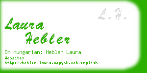laura hebler business card